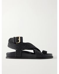A.Emery - Jalen Woven Leather Sandals - Lyst