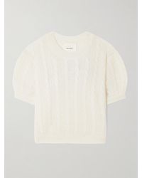 Lisa Yang - Kenzie Cable-Knit Cashmere And Silk-Blend Sweater - Lyst