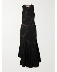 Etro - Asymmetric Devoré-Jersey Gown - Lyst