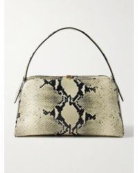 KHAITE - Cate Tote Aus Leder Mit Schlangeneffekt - Lyst
