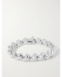 LIE STUDIO - The Edith Silberfarbenes Armband - Lyst