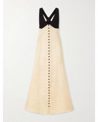 Rosie Assoulin - Row, Row, Row Your Buttons Linen-Blend Maxi Dress - Lyst
