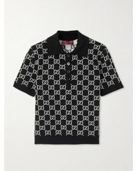 Gucci - Gg Wool Jacquard Reversible Polo Shirt - Lyst