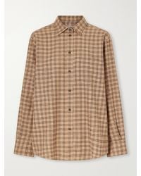 Rohe - Checked Wool-Blend Shirt - Lyst
