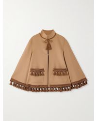 Valentino Garavani - Jacke Aus Einer Woll-Kaschmirmischung Mit Troddeln - Lyst