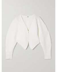Cult Gaia - Blair Ribbed-Knit Cardigan - Lyst