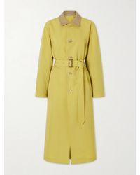 AURALEE - Belted Wool-Canvas Trench Coat - Lyst