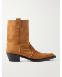 KHAITE - Clive 35 Suede Ankle Boots - Lyst