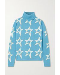 Damen Bekleidung Pullover und Strickwaren Sweatjacken Perfect Moment Oberteil Aus Wolle mania in Blau 