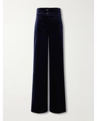Altuzarra - Rudy Cotton-Blend Velvet Straight-Leg Pants - Lyst