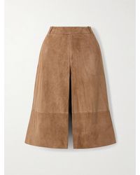 Arma - Jina Paneled Suede Shorts - Lyst