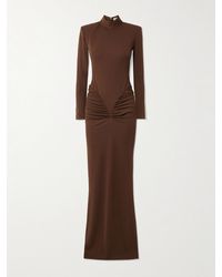 The New Arrivals Ilkyaz Ozel - Darja Robe Aus Stretch-Jersey Mit Raffungen - Lyst