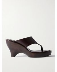 Zimmermann - Wild Wedge Leather Platform Sandals - Lyst