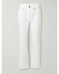 KHAITE - Callum Mid-Rise Straight-Leg Jeans - Lyst
