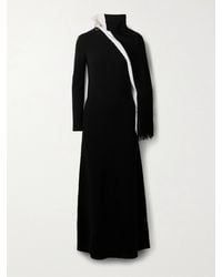 Proenza Schouler - Fringed Silk-Blend Bouclé-Knit Maxi Dress - Lyst