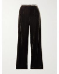 LeKasha - San Polo Hose Mit Weitem Bein Aus Samt - Lyst