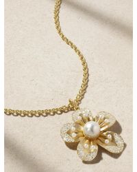 Irene Neuwirth - Blossom 18-Karat, Pearl And Diamond Necklace - Lyst
