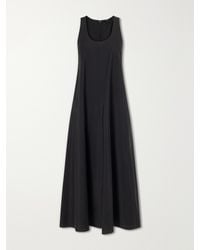 Theory - Gathered Cotton And Nylon-Blend Maxi Dress - Lyst