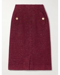 Alessandra Rich - Sequin-Embellished Tweed Skirt - Lyst