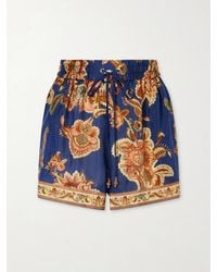 Zimmermann - Aster Printed Silk Shorts - Lyst