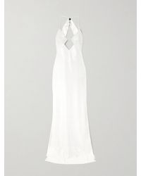 Galvan London - Kite Cutout Sequined Satin Maxi Dress - Lyst