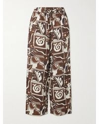Mara Hoffman - Jackie Printed Hemp Straight-Leg Pants - Lyst