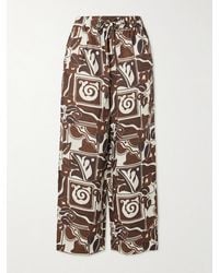 Mara Hoffman - Jackie Hose Mit Geradem Bein Aus Bedrucktem Hanf - Lyst