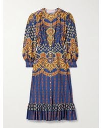 Valentino Garavani - Midikleid Aus Bedruckter Baumwolle - Lyst