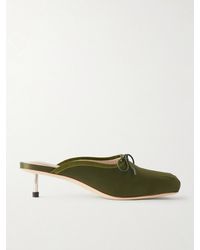 Simone Rocha - Pointe Bow-Detailed Satin Pumps - Lyst