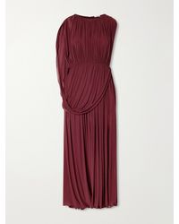 FFORME - Kahlo Asymmetric Draped Crepe Dress - Lyst