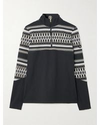 Bogner - Jelissa Fair Isle Jacquard-Trimmed Stretch-Jersey Base Layer - Lyst