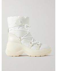Moncler - Resile Rubber And Leather-Trimmed Shell Ankle Boots - Lyst