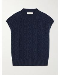 James Purdey & Sons - Cable-Knit Cotton And Cashmere-Blend Vest - Lyst