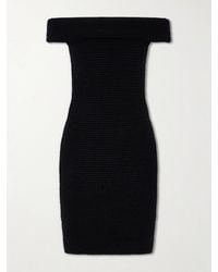 Magda Butrym - Off-The-Shoulder Knitted Midi Dress - Lyst