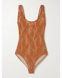 Zimmermann - Stretch-Lace Bodysuit - Lyst