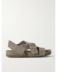 Loewe - Ease Leather Sandals - Lyst