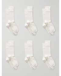 CDLP - Set Aus Sechs Paar Socken Aus Einer Gerippten Baumwollmischung - Lyst