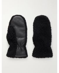 Yves Salomon - Shearling Leather-Trimmed Gloves - Lyst