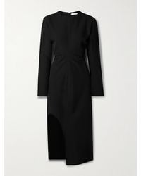 Co. - Draped Crepe Midi Dress - Lyst