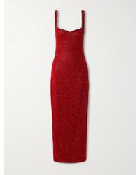 Clio Peppiatt - Sophia Embellished Stretch-Mesh Gown - Lyst