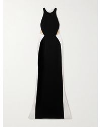 Stella McCartney - Miracle Organza-Trimmed Two-Tone Crepe Gown - Lyst
