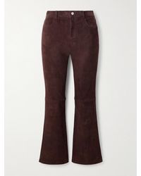 Stouls - Dean Suede Flared Pants - Lyst