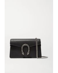 Gucci Dionysus Leather Super Mini Bag - Black
