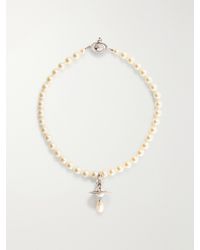 Vivienne Westwood - Orb-Embellished-Tone Beaded Choker - Lyst