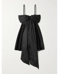 Aje. - Scarlett Bow-Detailed Satin-Crepe Mini Dress - Lyst