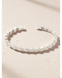 David Morris - Triolette 18-Karat Diamond Bangle - Lyst