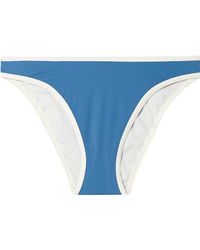 Solid & Striped The Meghan Bikini-höschen Aus Stretch-material - Blau