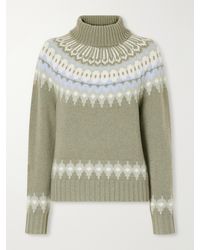 Bogner - Ingrid Fair Isle Cashmere Turtleneck Sweater - Lyst