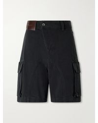 JW Anderson - Twisted Patch Pocket Cotton-Twill Shorts - Lyst