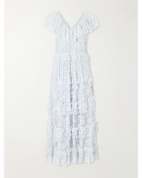 Sea - Sharleen Ruffled Lace Maxi Dress - Lyst